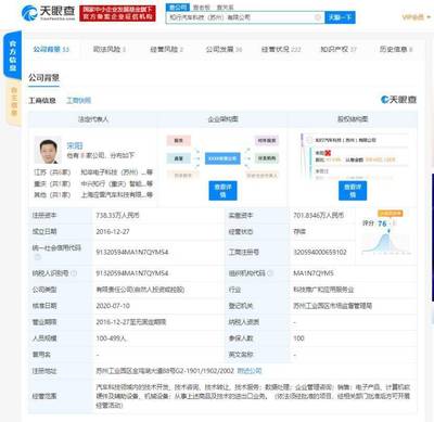 理想汽車(chē)投資知行汽車(chē)科技(蘇州)注冊(cè)資本增5.2%，新增兩位投資人，強(qiáng)化計(jì)算機(jī)軟硬件開(kāi)發(fā)與銷(xiāo)售